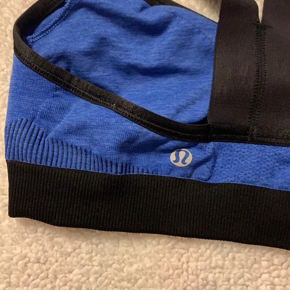 Lululemon Seamless Hold Your Om Sports Bra Bundle of 3 Blue Peach Black Cherry - Picture 5 of 16